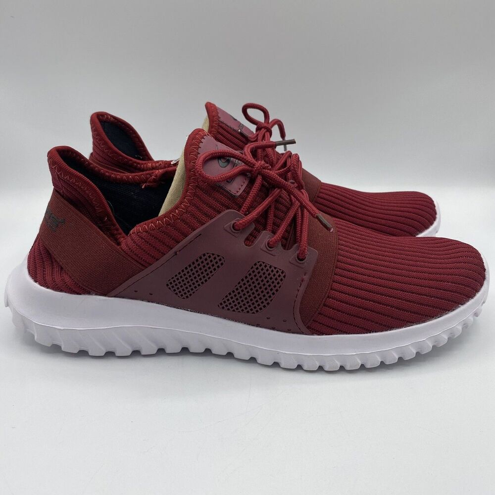 Men's Geers By Dream Seek Cranberry Red Sneakers Casual Shoes Size 9